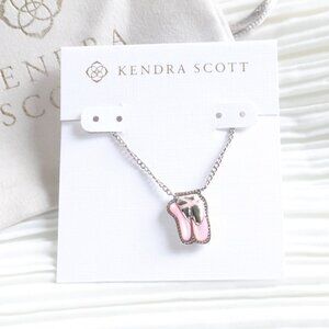 Kendra Scott Ballet Blush Mother-of-Pearl Silver Necklace
